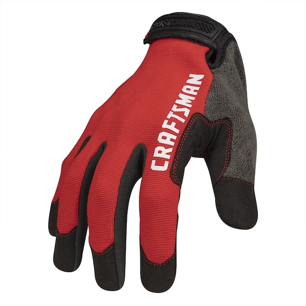 Craftsman Touchscreen Compatible Unisex Silicone Grip Mechanic Gloves, Large, PR CMMT14199 - main